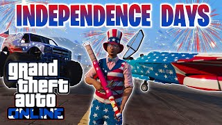 TOUT LE CONTENU DE L'INDEPENDENCE DAYS SUR GTA ONLINE !!