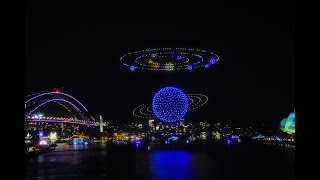 VIVID Sydney 2023 – The Flash – Transformers Rise of the Beasts – 1000 Drone Light Show