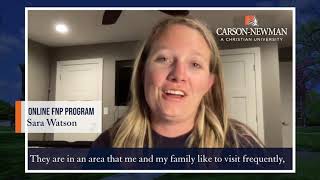 Carson-Newman Online Post-Master's FNP Certificate Testimonial - Sara Watson