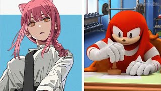 Knuckles Rates Anime Girls Part #4 | Knuckles Rates | Knuckles Meme Approved | 4K