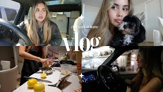 CHILL WEEK AT HOME VLOG | content fails, cook with me + more!