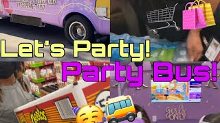 Birthday Party Shopping 🛒 Sam’s Club 99 Cent Amazon/Plus KUTIES and Kupckaes Party Bus🥳🎉