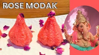 Rose gulkand modak || Ganesh Chaturthi special ||  No sugar no colour modak