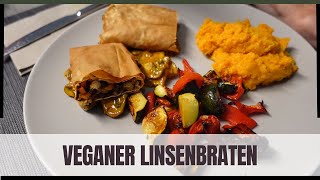 Veganer Linsenbraten