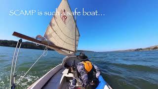 Sailing SCAMP Wildflower Tomales Bay 10-28-23 with Diana