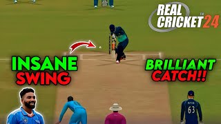 M.siraj insane swing 🤩 || m.siraj wicket on outside edge 🥶 ||