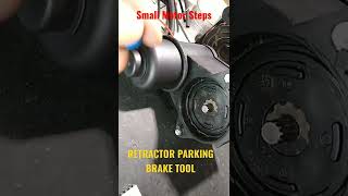 RETRACTOR PARKING BRAKE small motor steps.