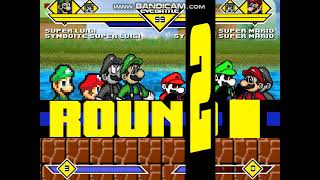 Mugen #1006 Team Super Luigi vs Team Super Mario