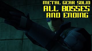 Metal Gear Solid. All Bosses and Ending