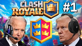 US Presidents Play Clash Royale | When Trump & Biden 2 v 2