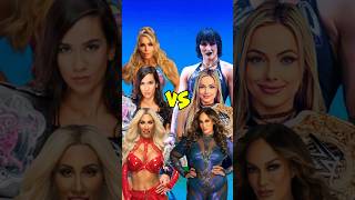 AJ Lee, Natalya, Carmella vs. Nia Jax, Liv Morgan, Rhea Ripley 💥 #comparison