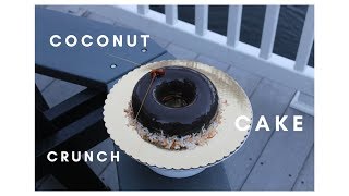 How to make a coconut crunch cake.