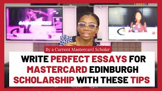 Mastercard Scholarship Essays Winning Formula For University of Edinburgh By Maria Goretti Ndunwere