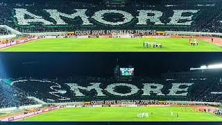 Great coreography Ultras Raja Casablanca "AMORE" vs Horoya 25/02/23 #rajacasablanca