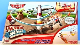 Disney Planes Flight To The Finish Speedway 2014 Action Shifters Mattel Race Play-Set