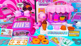 69 Minutes Satisfying with Unboxing Cute Pink Ice Cream Store Cash Register ASMR Review Toys