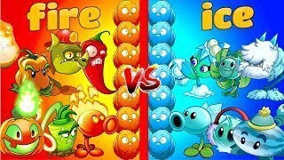 Plants vs Zombies 2 Hack   Fire vs Ice MAX LEVEL POWER-UP Primal PvZ 2