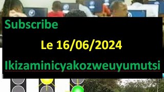 AMATEGEKO Y’UMUHANDA🚨IBIBAZO N’IBISUBIZO🚨🚔🚨BY’IKIZAMI CY’URUHUSHYA RWAGATEGANYO🚨TARIKI 16/06/2024🚔