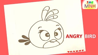 HOW TO DRAW ANGRY BIRDS EASY