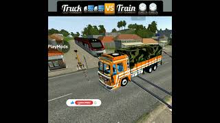 Ashok leyland🚛 🆚 Train 🚆#bussid #bussimulator #bussimulatorindonesia #ytshorts #shorts#viral #video