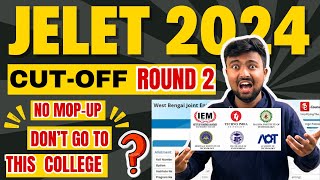 JELET 2024:ROUND 2🔥 Cut-off😱Don't go to these colleges?😱No MOP-UP Round?😱What is SEAT Matrix?😱😱