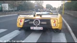 Pagani zonda onboard