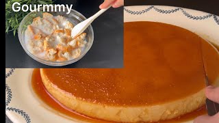 Flan au pain rassis تحلية عائلية بالخبز اليابس