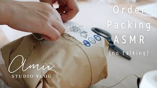 ASMR Packing Orders | Studio Vlog | Intense Small Ceramic Business Order Packing | ASMR Vlog