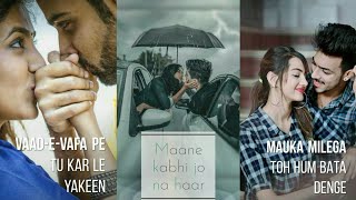 Vaad-e-vafa pe tu kar le yakeen Full Screen whatsapp status 💞 New status video💝LRCREATION