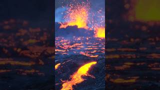 ONLY IN ICELAND!! 🔥 Erupting Volcano In Your Backyard #volcano #eruption #iceland #shorts