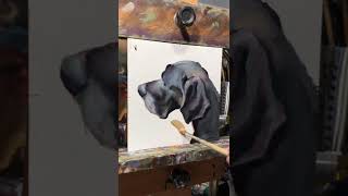 Great Dane oil painting.