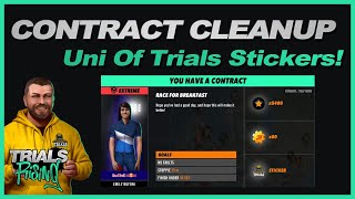 Trials Rising Contract Cleanup (And how to get the Uni of Trials stickers!)