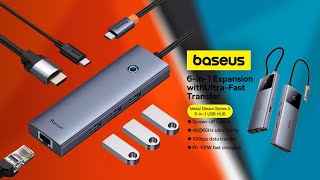 Maximize Your Laptop’s Potential Baseus 6-In-1 USB Type C Hub Review