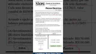 Exame de Suficiência 2024.1 - Ativo Imobilizado