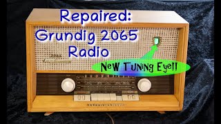 REPAIRED: Grundig 2065 antique tube radio with electrostatic tweeters!