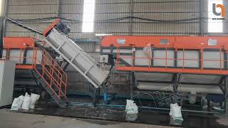 PE agriculture film washing line ,post-consumer films washing 2000kg/h