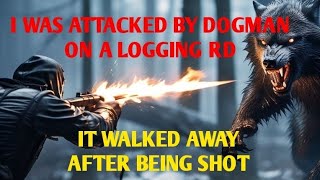 #DOGMAN, I WAS ATTACKED BY A DOGMAN ON A LOGGING RD. IT WALKED AWAY AFTER BEING SHOT