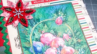 Christmas junk journal flip through