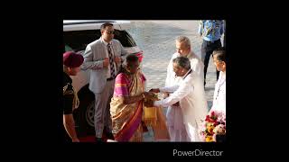 President of Bharat meeting Seniors of brahamakumaris at Mansarovar campus Abu Road