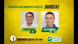 Entrevista com candidatos a prefeito de Barrocas 2020