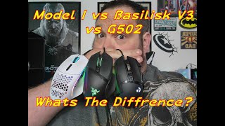 Glorious Model I vs Razer Basilisk V3 vs Logitech g502