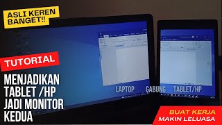 Cara menjadikan HP / Tablet menjadi monitor