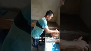 PROSES PEMBUATAN MEJA DAPUR SEDERHANA