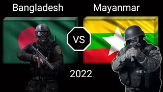 Bangladesh vs Myanmar Military Comparison 2022