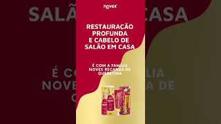 Restauração profunda e cabelo de salão em casa? É com Novex Recarga de Queratina. 😍✨ #shorts