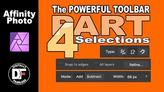 The toolbar PART 4: Selection Brush, Polygon Selection and more Affinity Photo tutorial