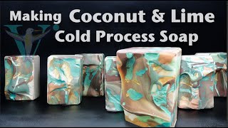 Making Coconut and Lime Cold Process Soap