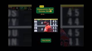 Oakland A’s SLUGFEST Vs. Orioles 🔥 #athletics #oakland