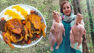 Recipe for preparing rural Lavangi chicken|Azerbaijani cuisine-Lavangi (stuffed chicken)