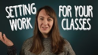 Setting work for your classes